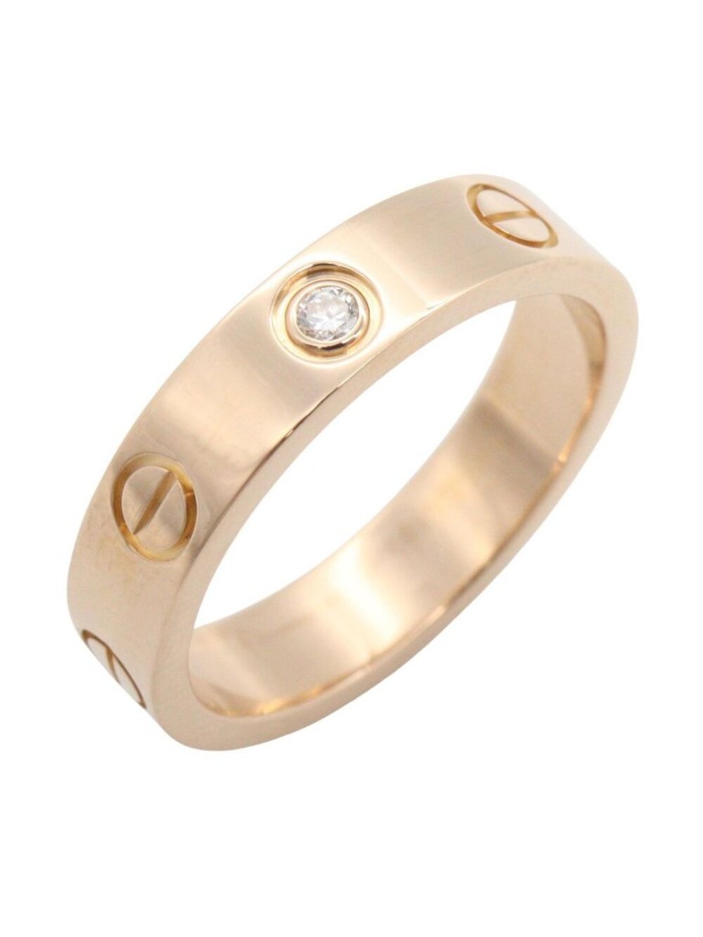 Cartier Ring Mini Love 18k Pink Gold Diamond